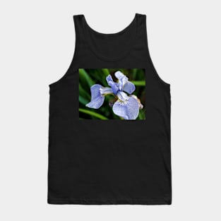 Blue Iris flower head Tank Top